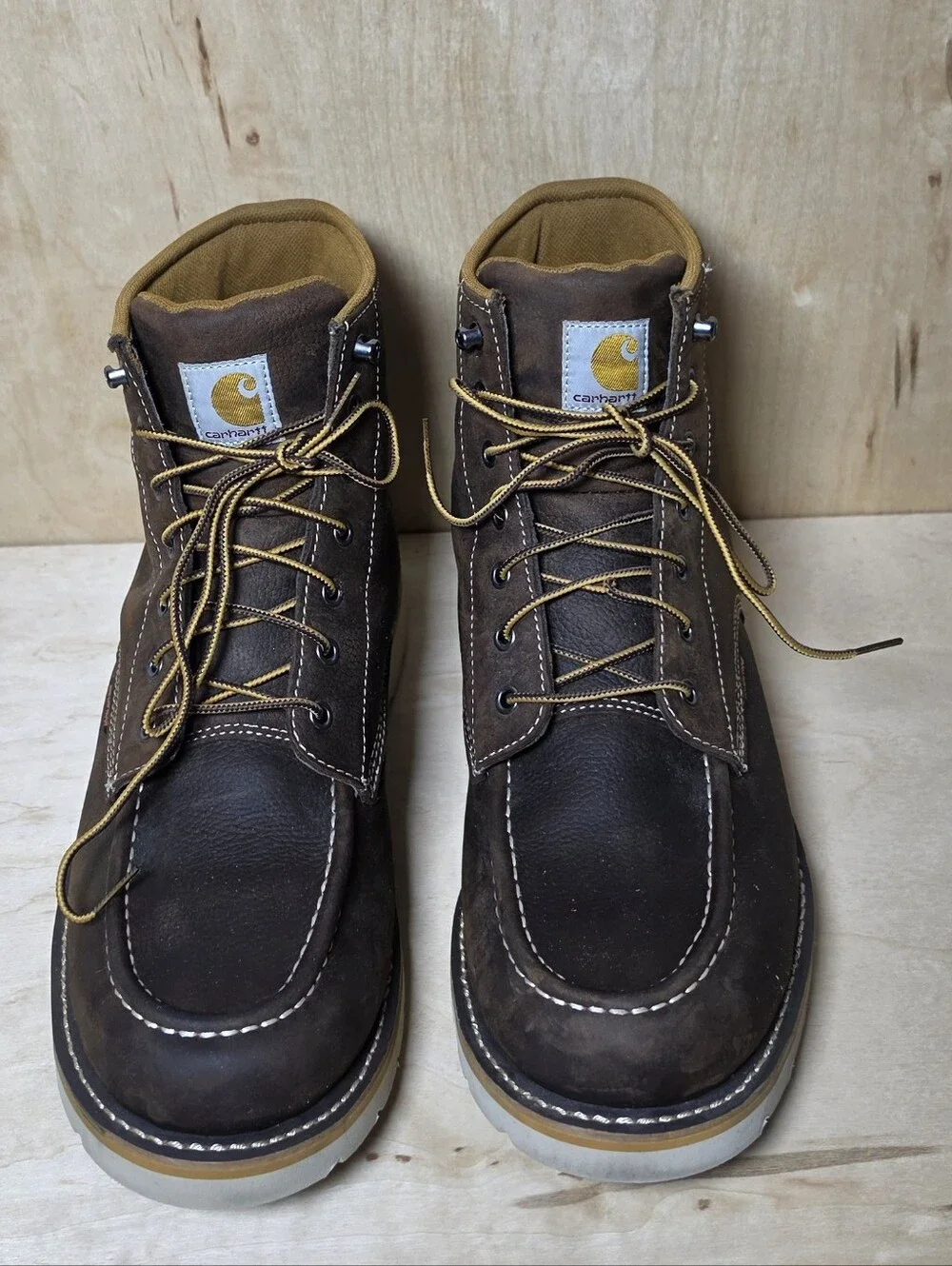 Carhartt Men's Waterproof 6-Inch Moc Toe Wedge Work Boots (Style CMW6095)